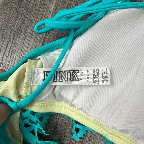 VS Teal Flounce Swim Top - Picture 7 of 8